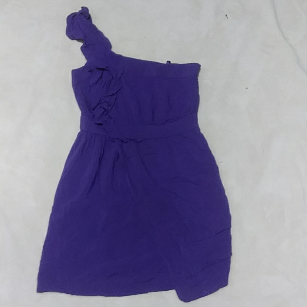 BCBGeneration purple ruffle dress size 2